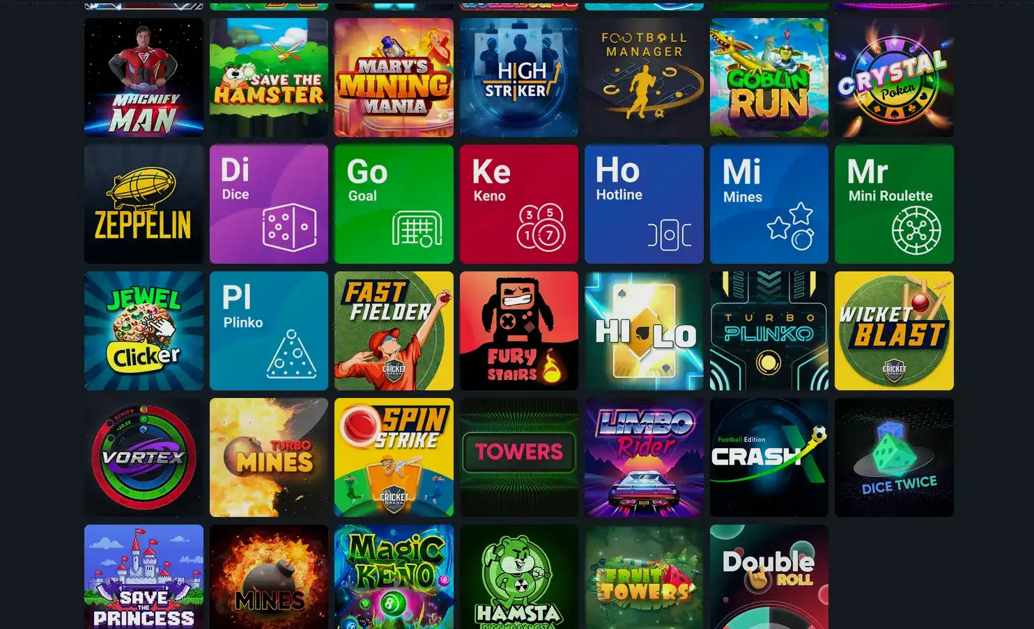 Интерфейс игрового зала Кешер казино на компьютере